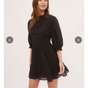 Reformation Black Miley Dress